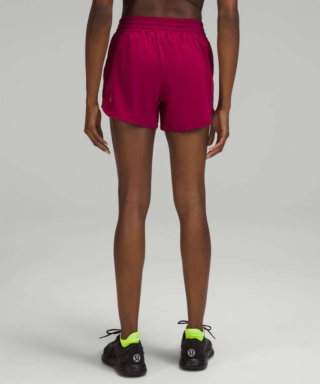 Lululemon Hotty Hot High-Rise Lined Short 4 - Pomegranate - lulu