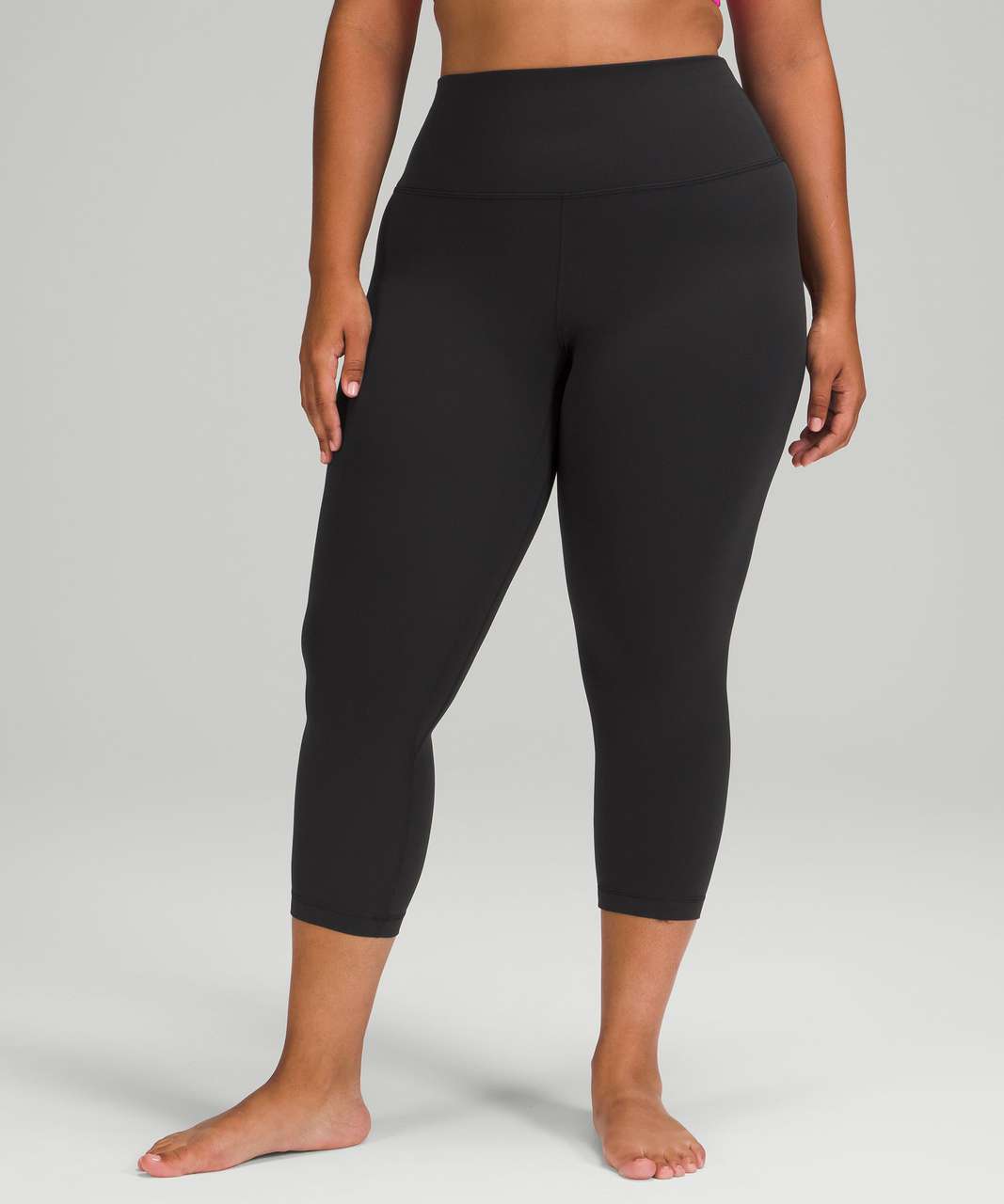 Lululemon Align Crop *21 - Code Emboss Black - lulu fanatics