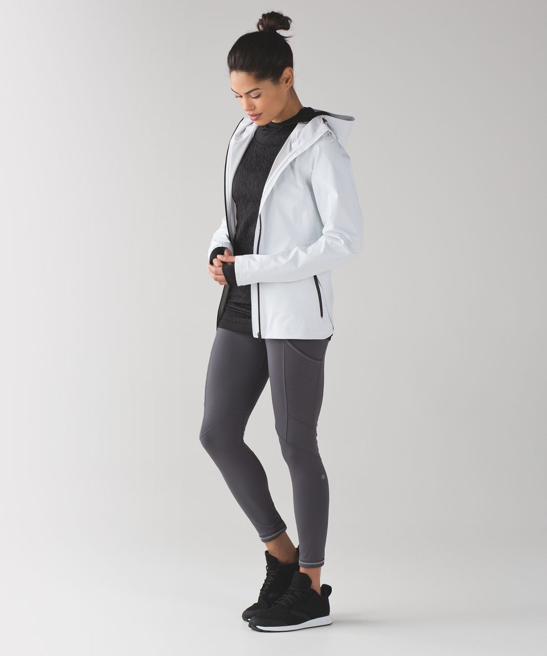 Lululemon Rest Less 1/2 Zip - Black / Black (First Release) - lulu