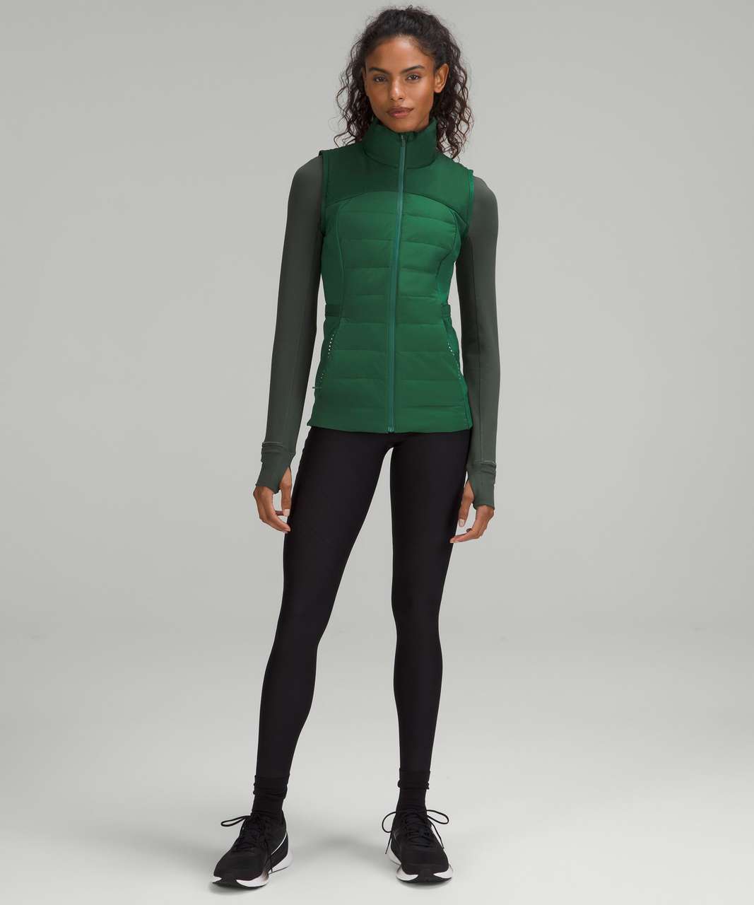 Lululemon Down for It All Vest - Everglade Green - lulu fanatics