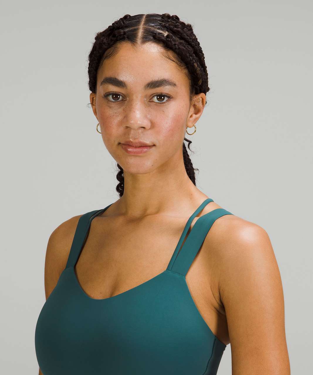 Lululemon Like a Cloud Longline Bra *Light Support, D/DD Cup - Green Jasper