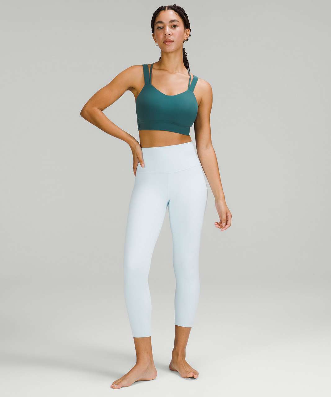 Lululemon Like a Cloud Longline Bra *Light Support, D/DD Cup - Green Jasper