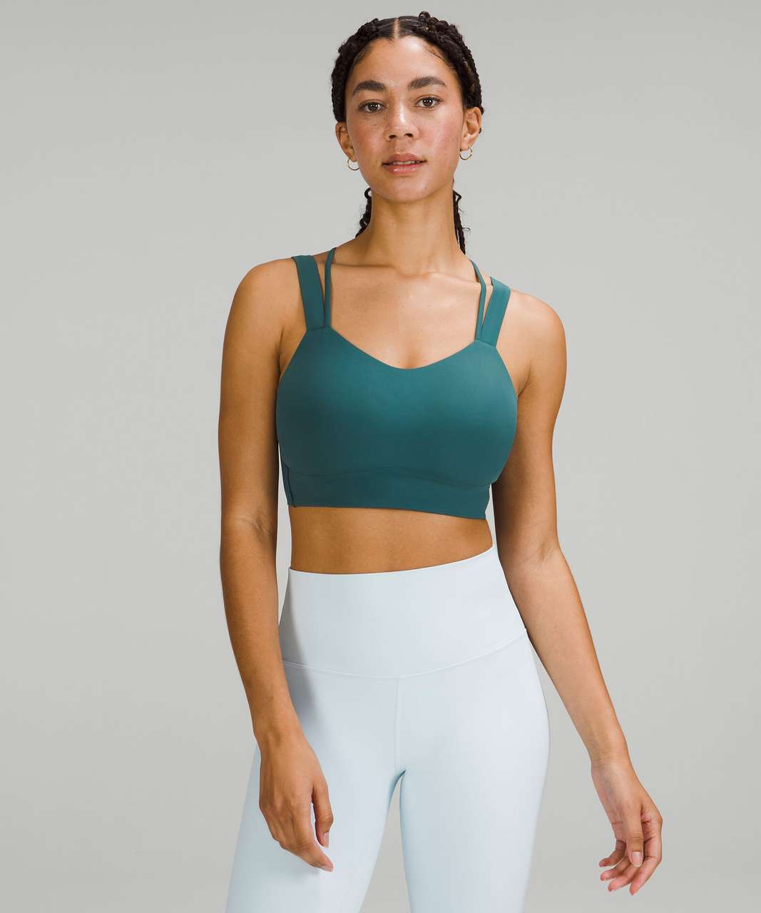 Green Like A Cloud longline low-impact sports bra, lululemon