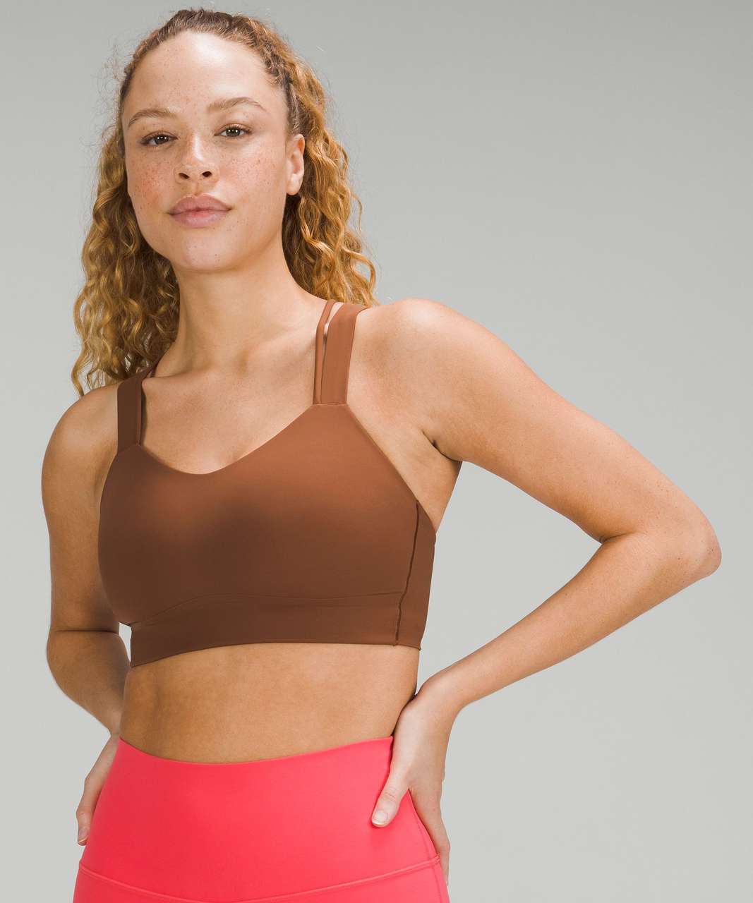 Lululemon Like a Cloud Longline Bra *Light Support, D/DD Cup - Roasted Brown  - lulu fanatics