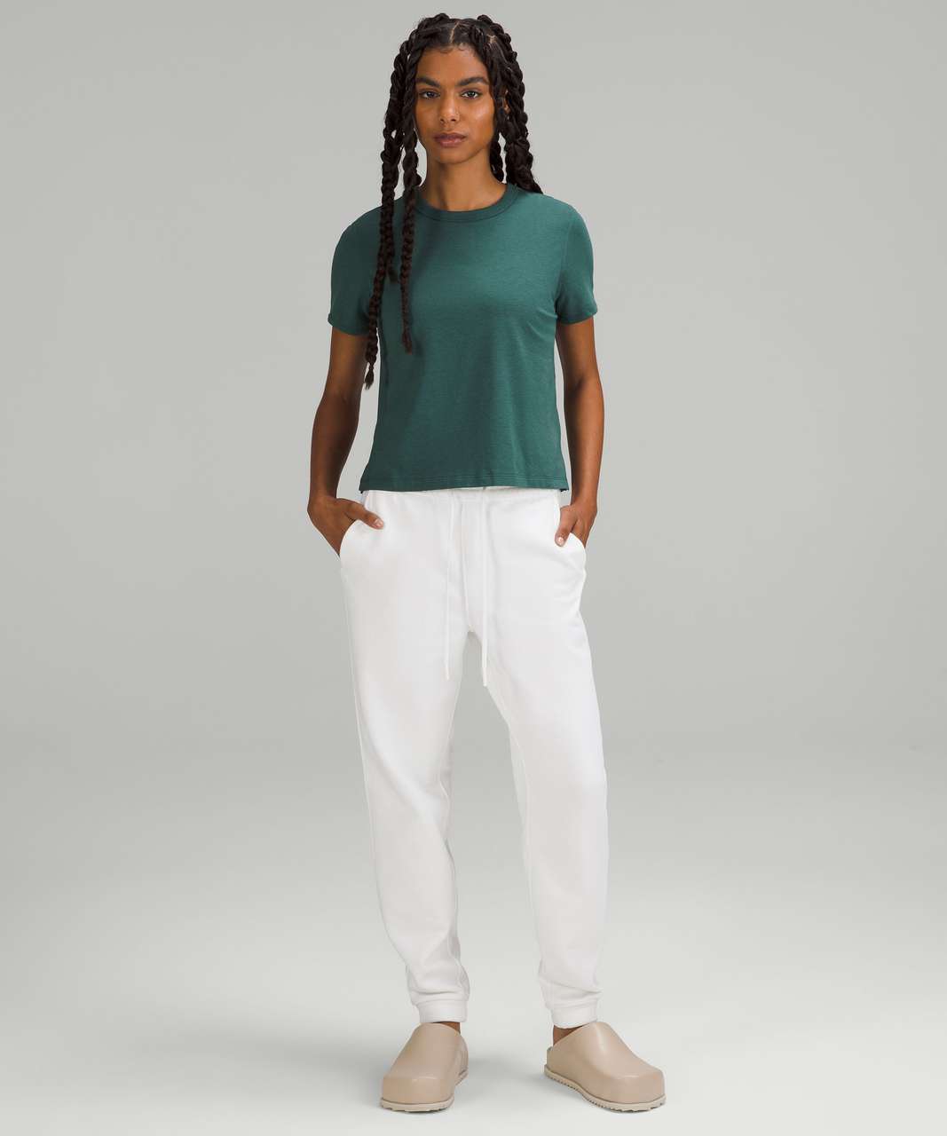 Lululemon Classic-Fit Cotton-Blend T-Shirt - Green Jasper