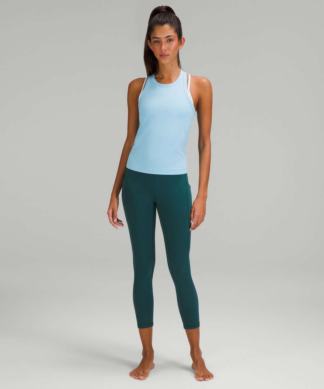 Lululemon Align High-Rise Crop with Pockets 23" - Green Jasper