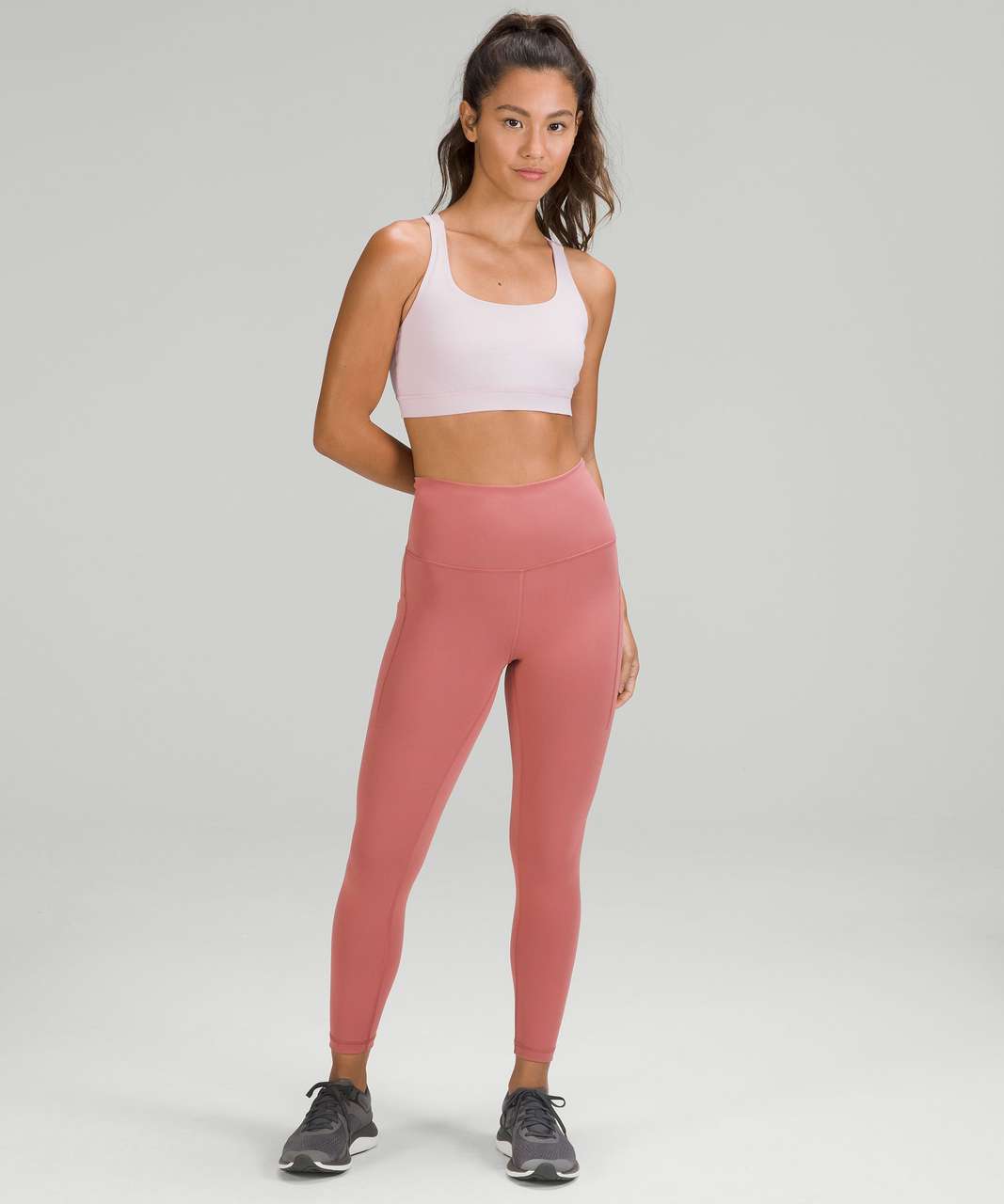 Lululemon Energy Bra *Medium Support, B–D Cups - Pink Peony - lulu fanatics