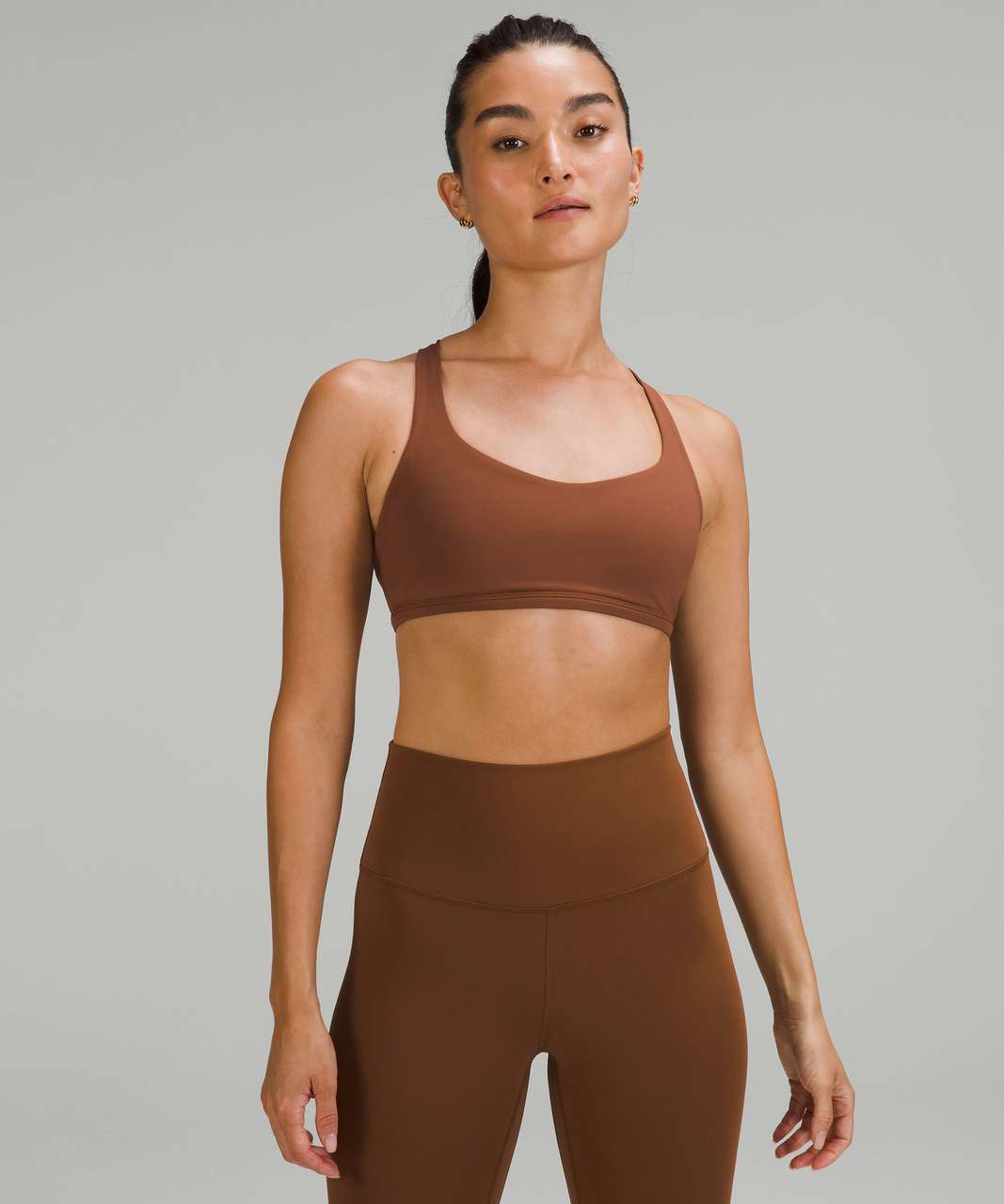 Lululemon Free to Be Bra - Wild *Light Support, A/B Cup - Roasted Brown -  lulu fanatics