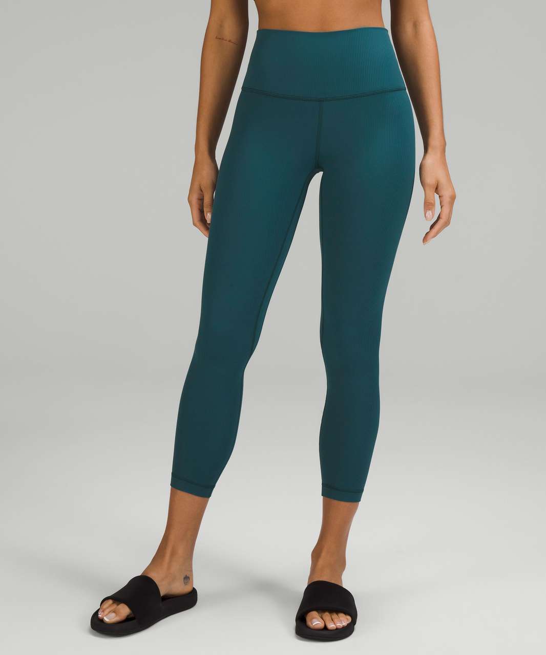 Lululemon Align Ribbed High-Rise Pant 25 - Green Jasper - lulu fanatics