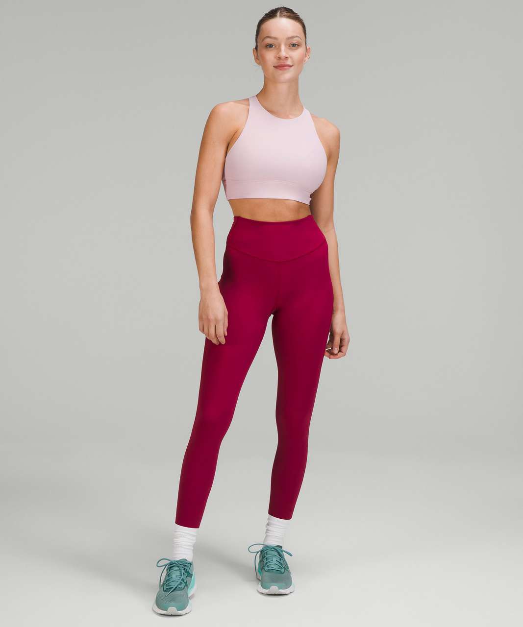 Women's Epic Luxe Running Tight (615 - Pomegranate) — TC Running Co