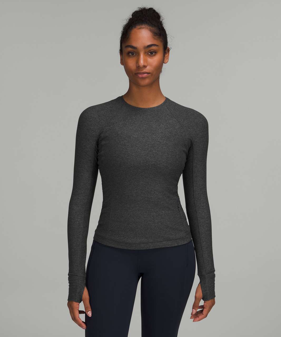 lululemon athletica It's Rulu Run Long-sleeve Shirt in Gray