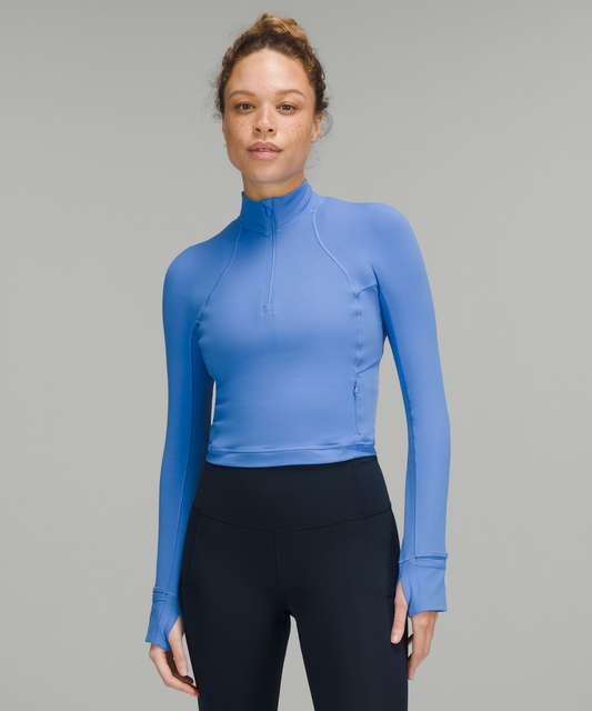 Lululemon It's Rulu Run Half Zip In Mulled Wine