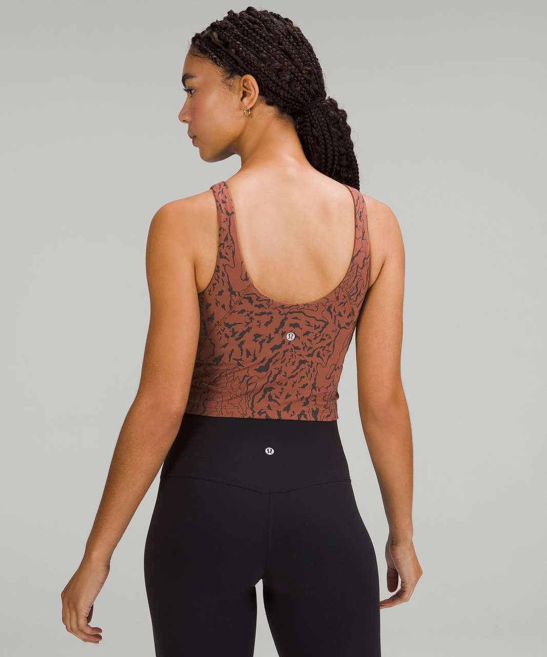 Lululemon Ancient Copper Align Tank, Pink Camo CRB