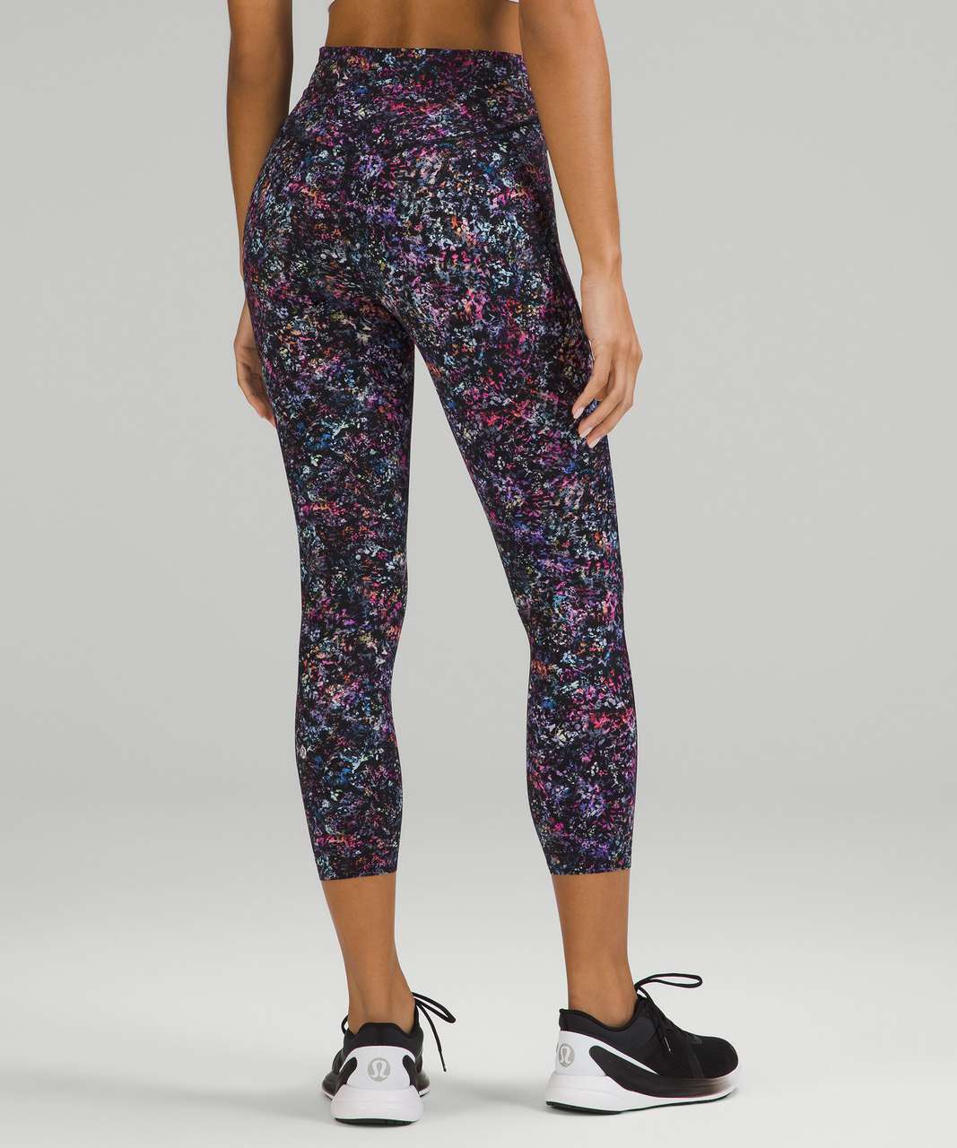 Lululemon Base Pace High Rise Crop 22 Floral Spray Multi Nulux