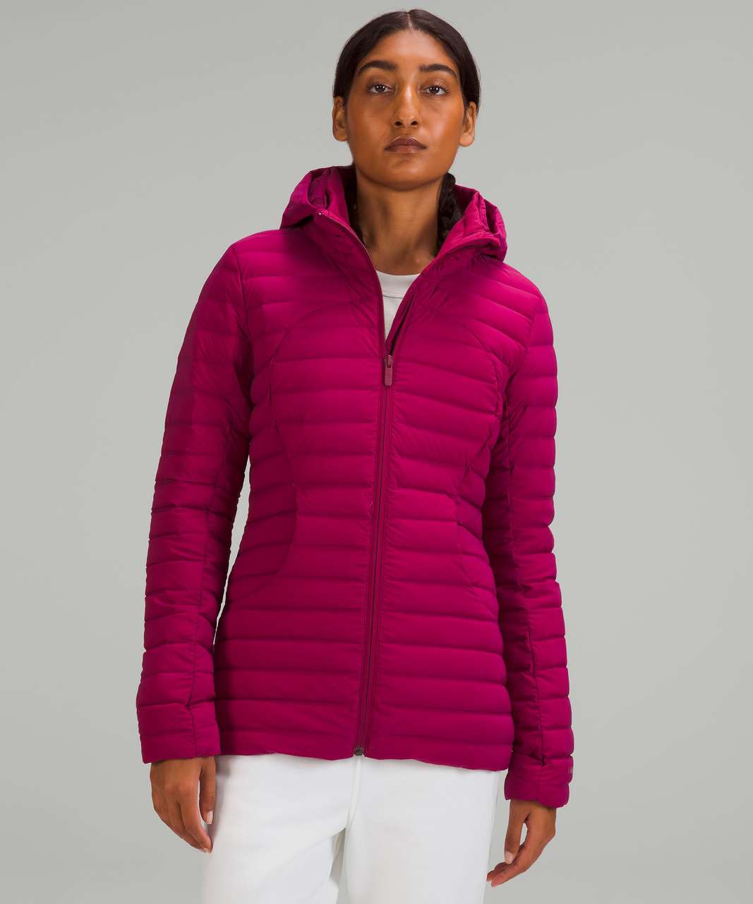 Lululemon Pack It Down Long Jacket - Pink Taupe - lulu fanatics