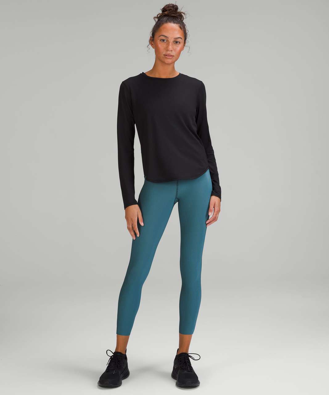 Lululemon Base Pace High-Rise Tight 25 *Two-Tone Ribbed - Green