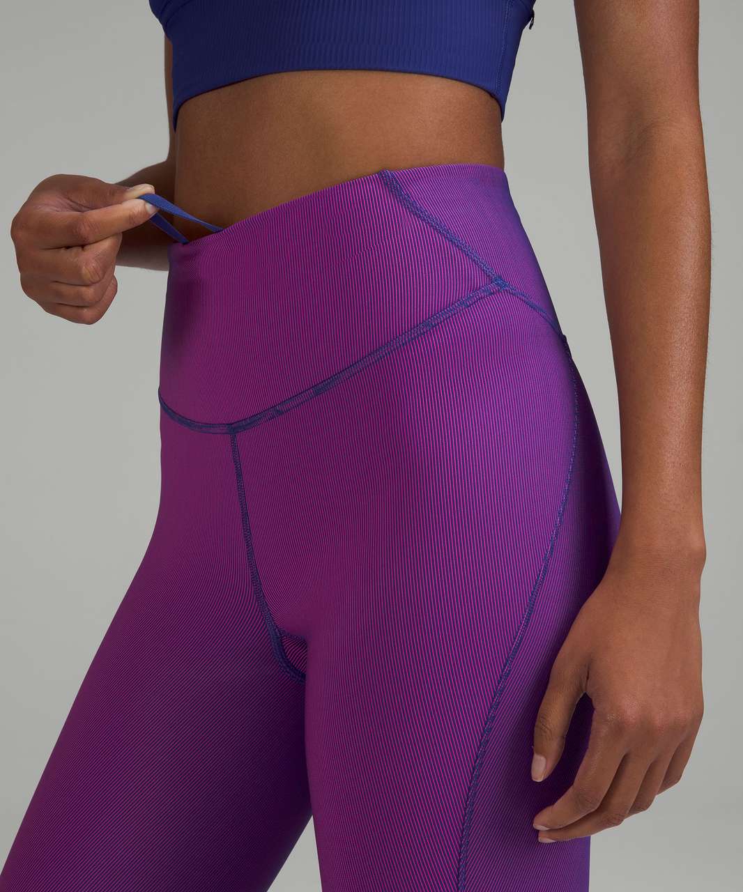 Lululemon Base Pace High-Rise Tight 25 Two-Tone Ribbed - Retail $118