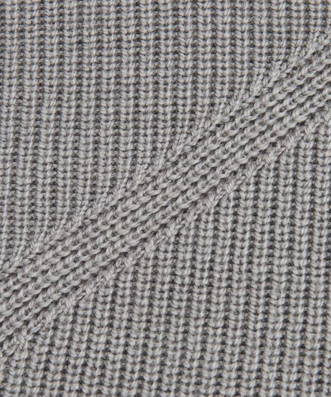 Lululemon Merino Wool-Blend Ribbed Long Wrap Sweater - Heathered Gull Grey