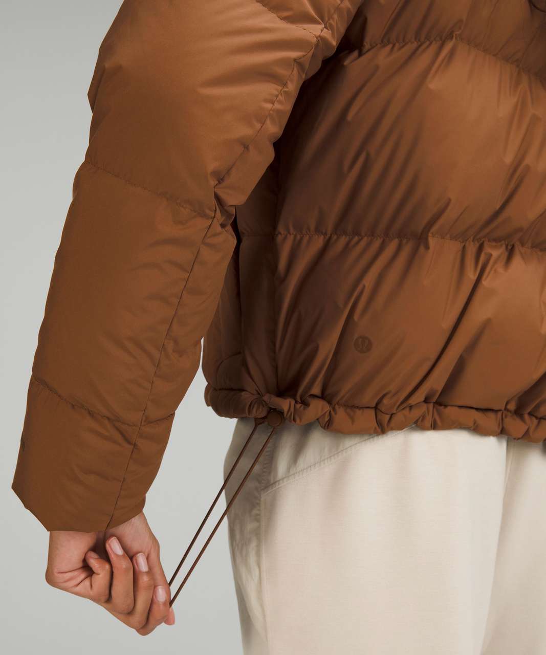 Lululemon Wunder Puff Cropped Jacket - Roasted Brown