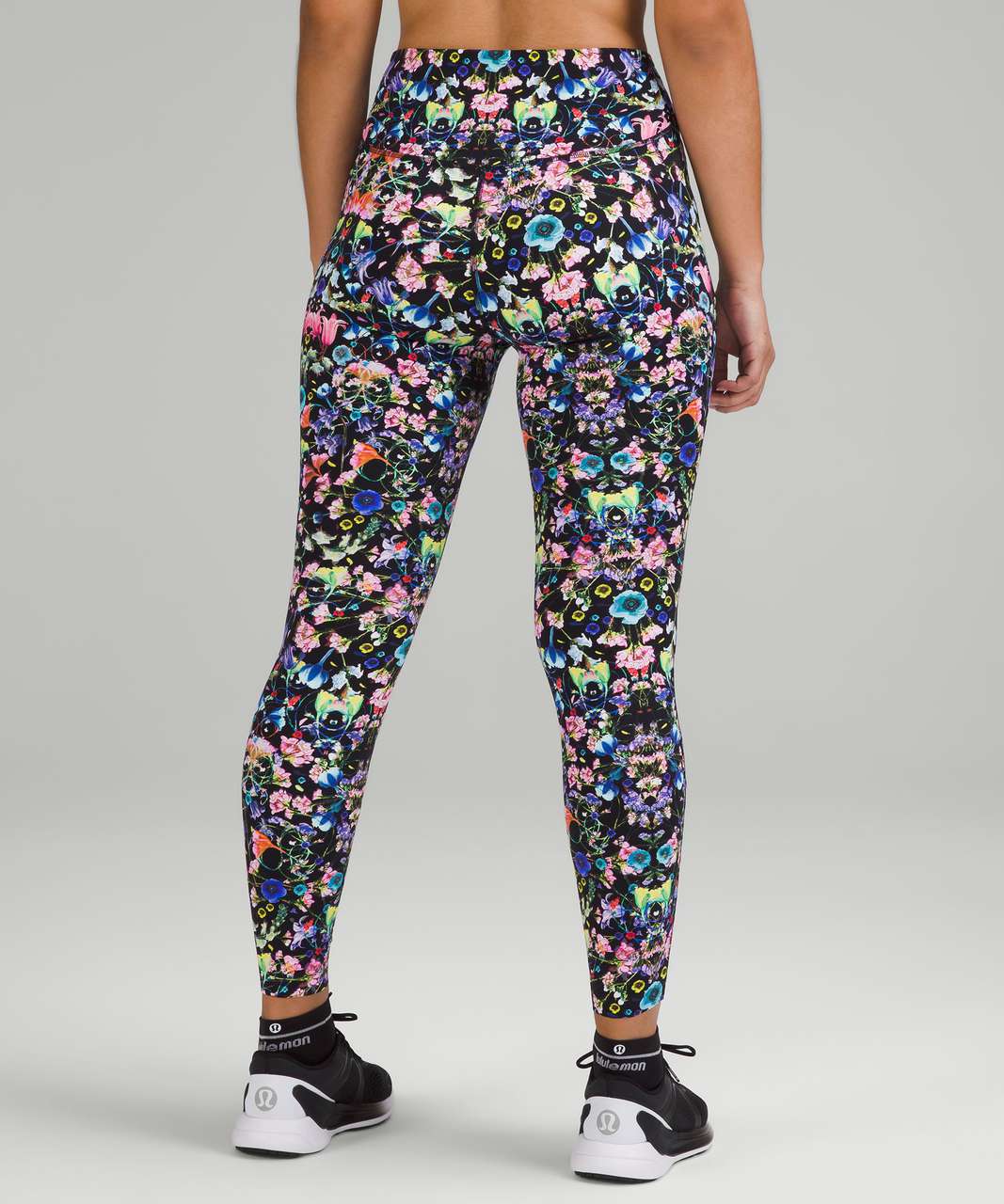 Lululemon Base Pace High-Rise Tight 28 *Brushed Nulux - Flowerscope Black  Multi - lulu fanatics