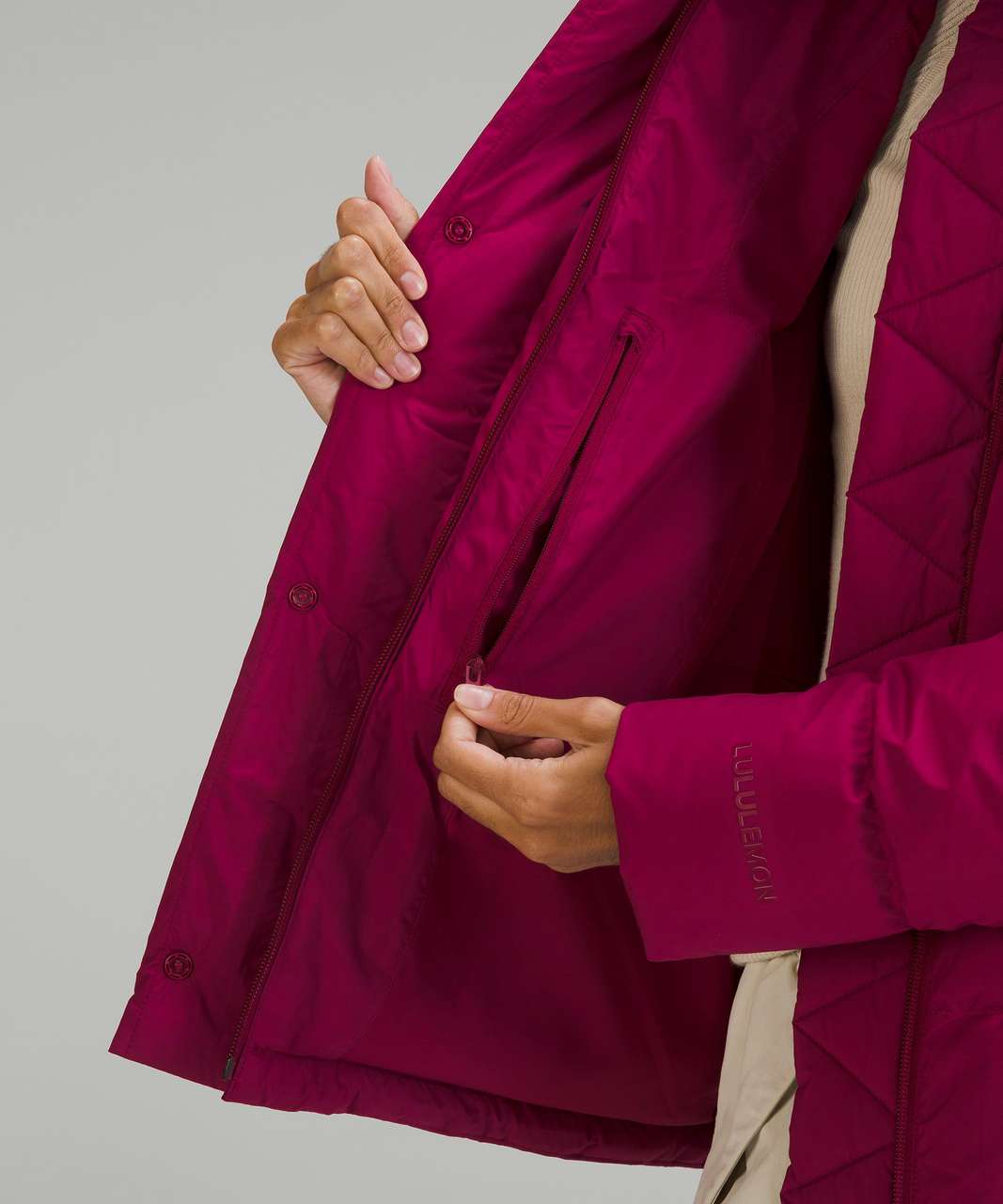 Lululemon Wunder Puff Jacket - Pomegranate - lulu fanatics