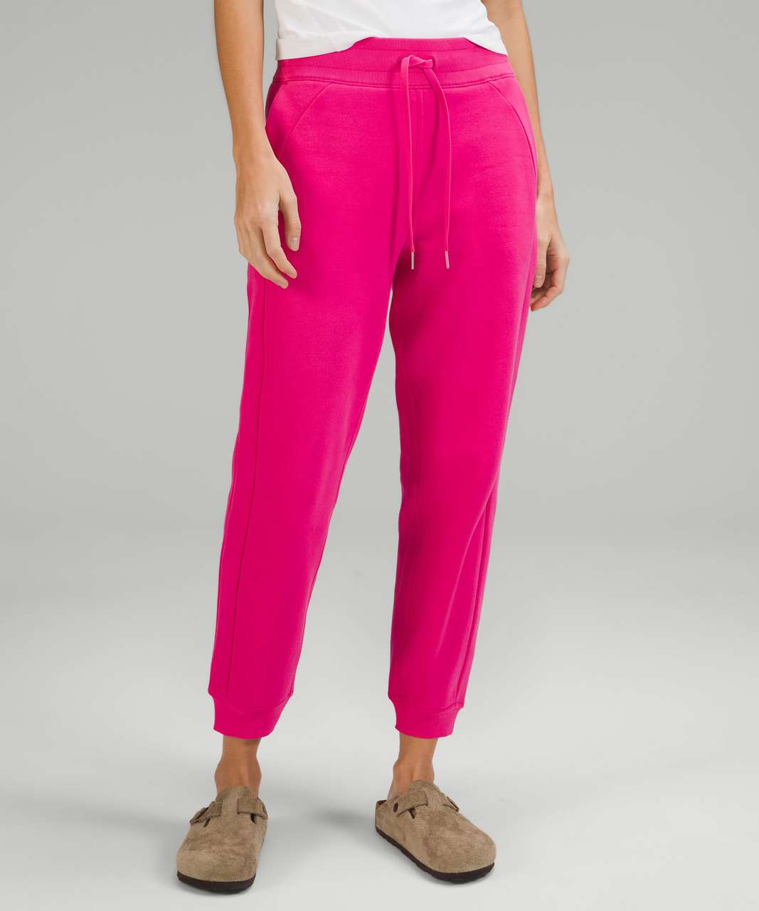 LULULEMON SCUBA HIGH Rise Jogger Pants Women's Size 20 Heathered Pink Taupe  £55.37 - PicClick UK