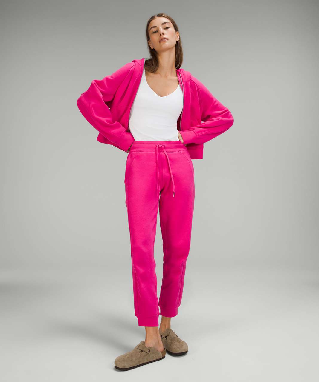 Lululemon Scuba￼ HR Jogger NWT Size 12 PBOL Pink Blossom High Rise Pockets