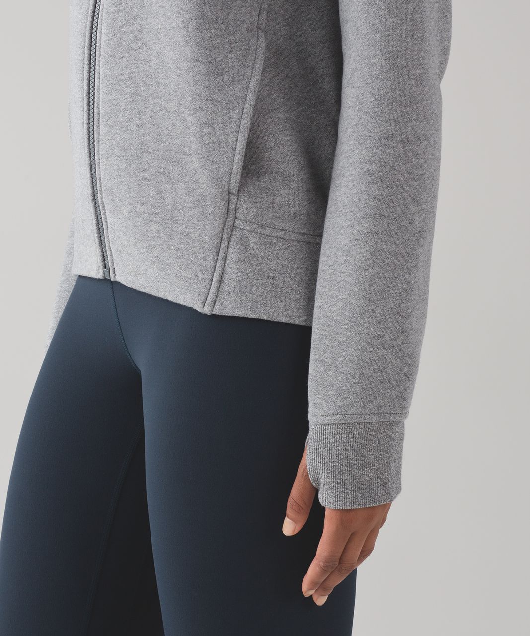 Lululemon Fleece Please Hoodie - Heathered Speckled Medium Grey