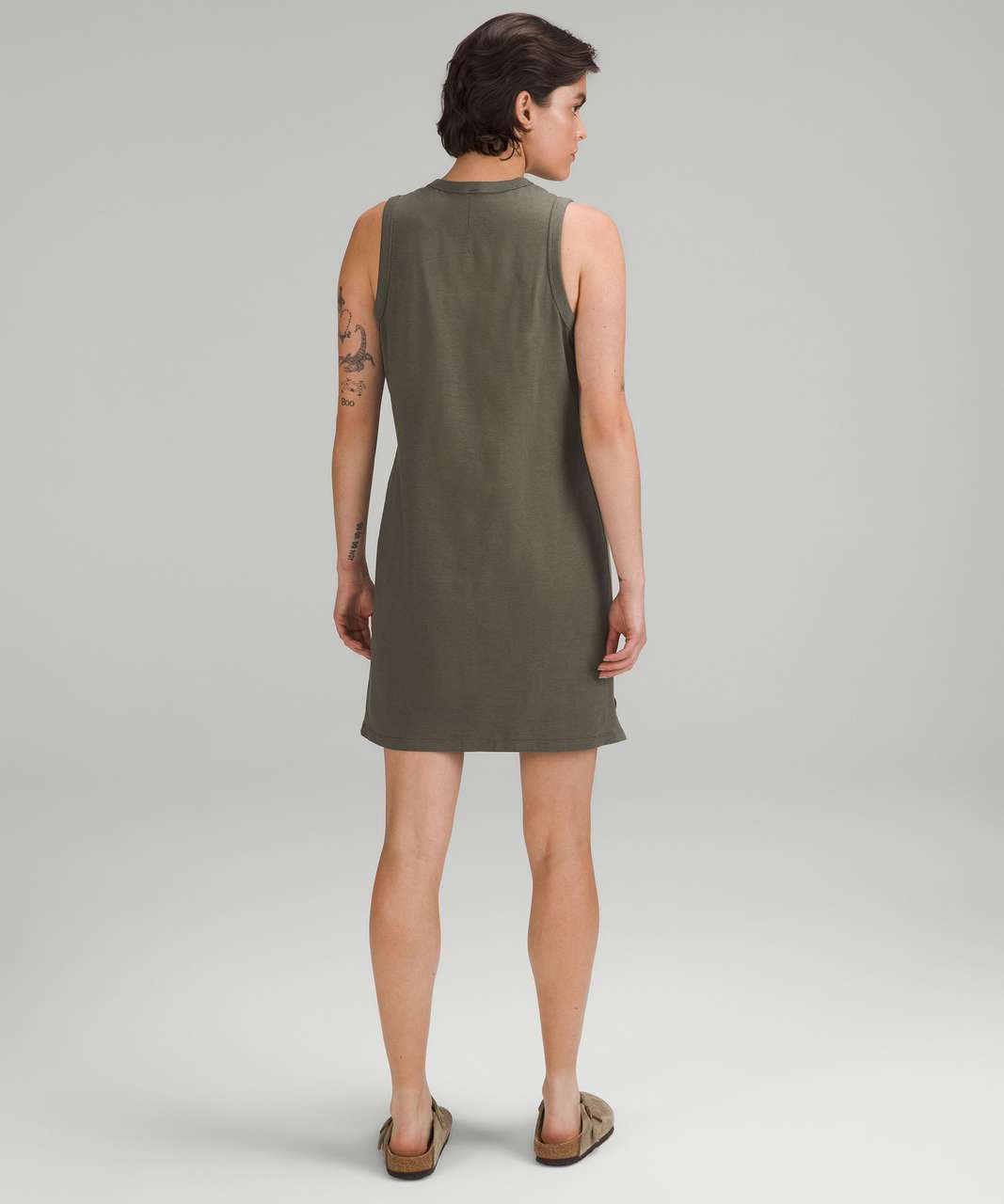 Lululemon Classic-Fit Cotton-Blend Dress - Army Green