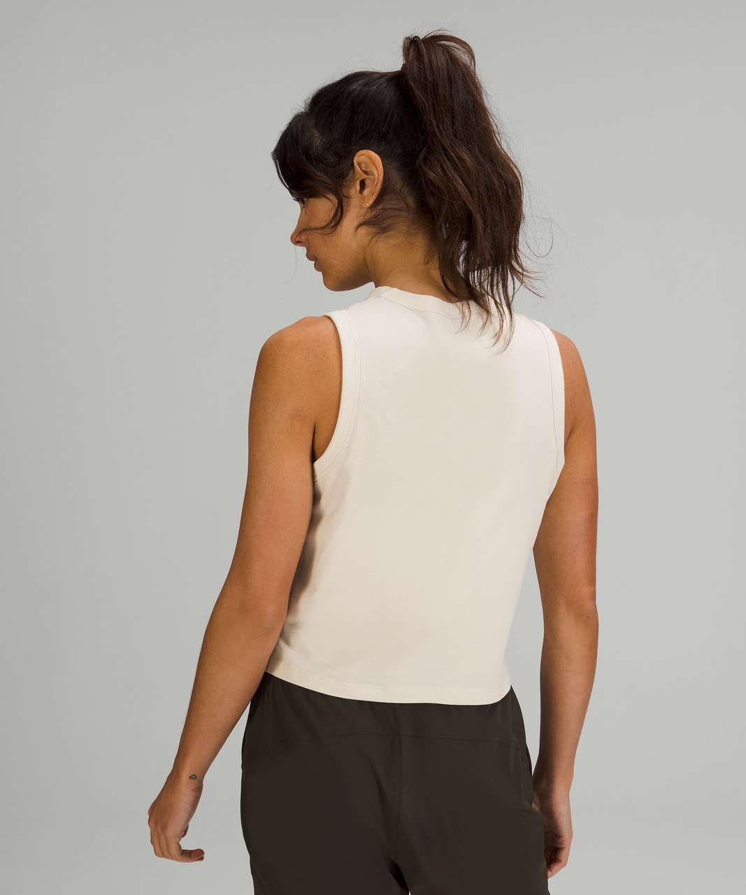 Lululemon Classic-Fit Cotton-Blend Tank Top - White Opal