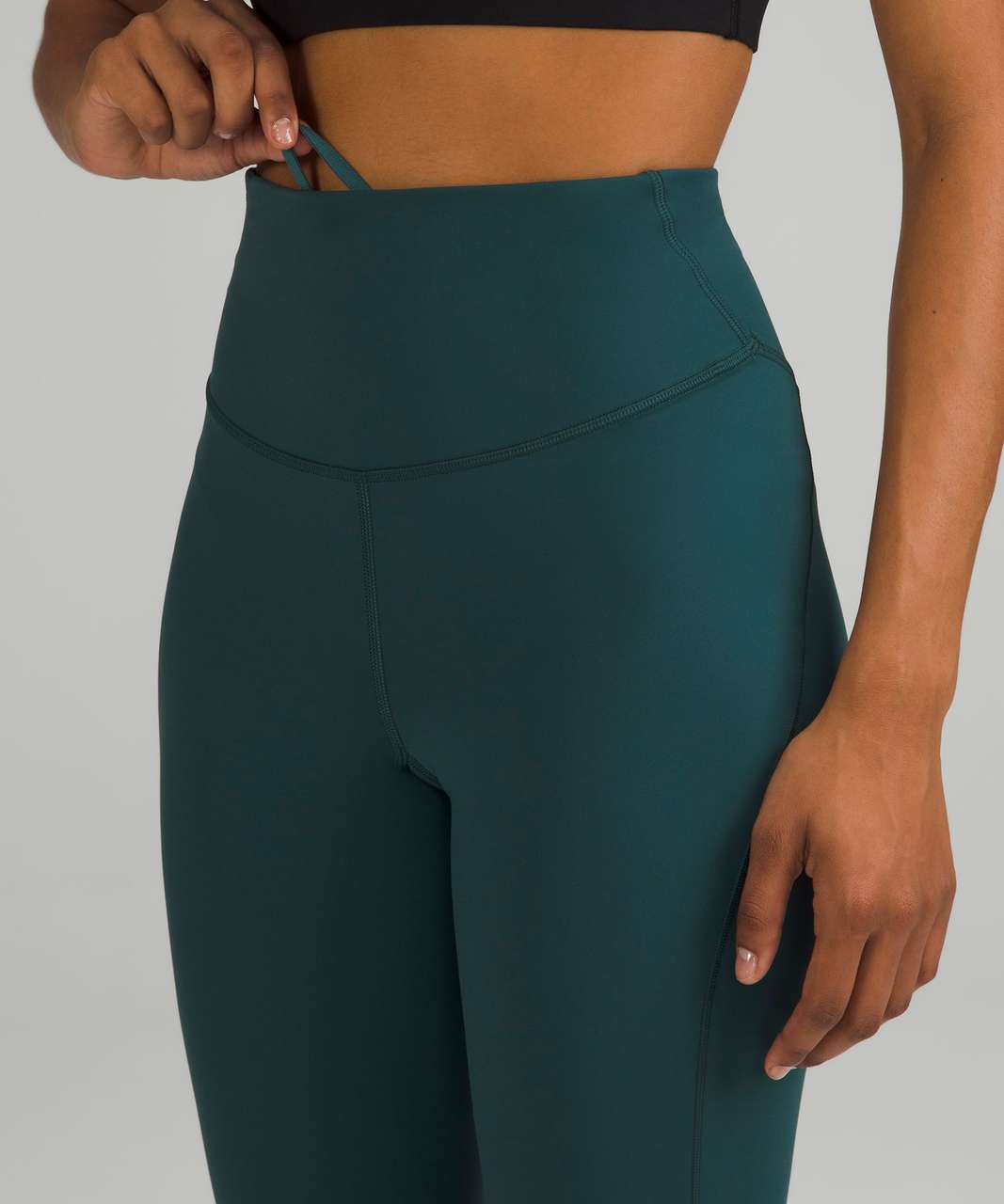 Lululemon Base Pace High-Rise Crop 23" *Brushed Nulux - Green Jasper