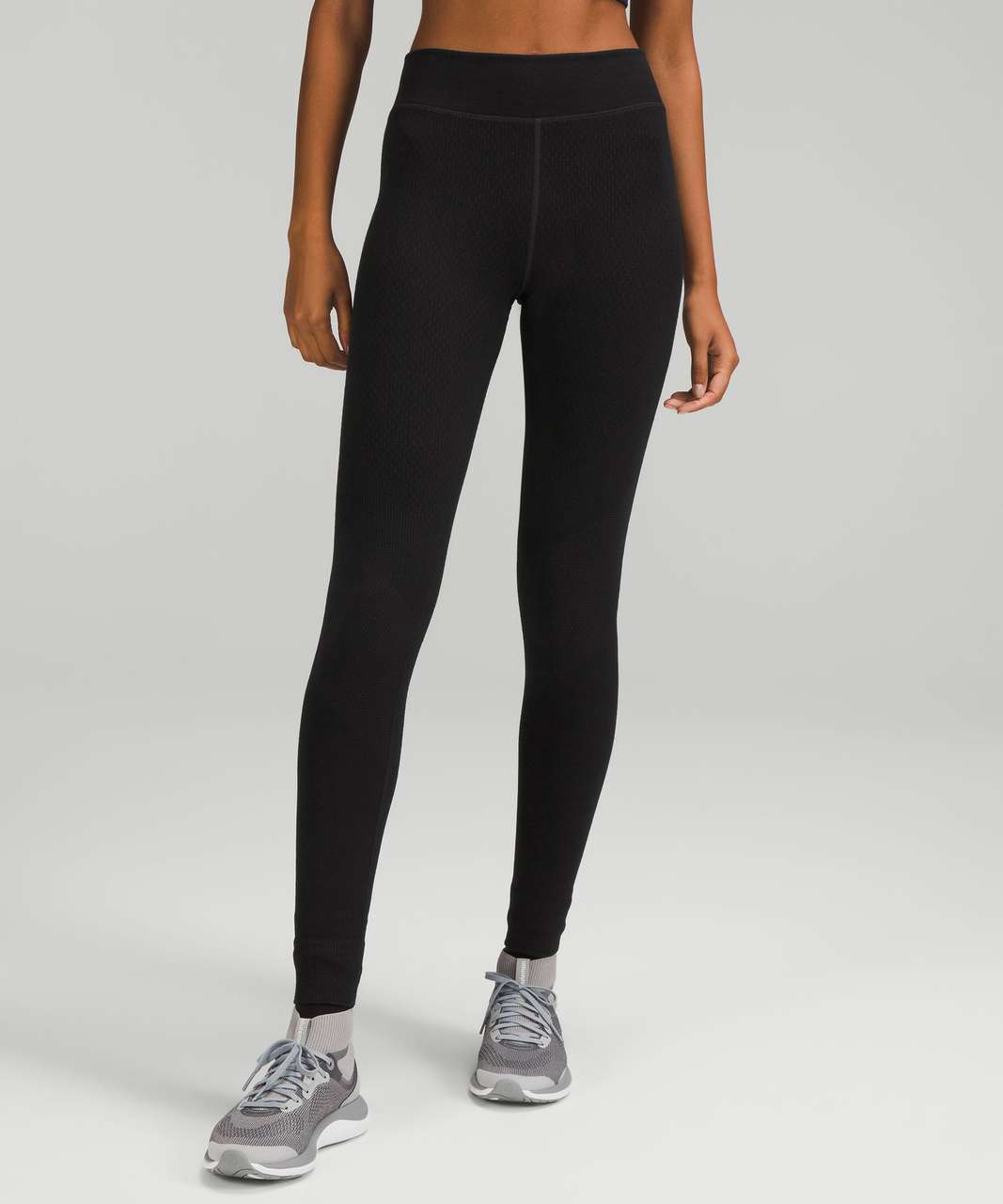 Lululemon Keep the Heat Thermal High-Rise Tight 28 *Colourblock - Black /  Graphite Grey - lulu fanatics