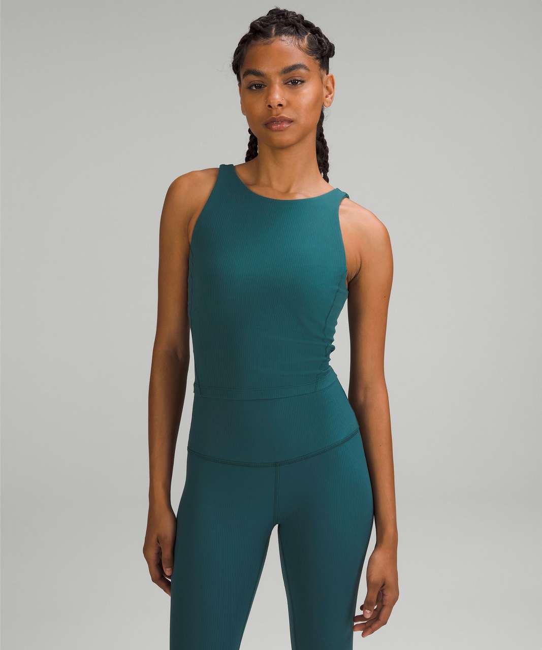 Top Lululemon Green size 8 US in Cotton - 40872373