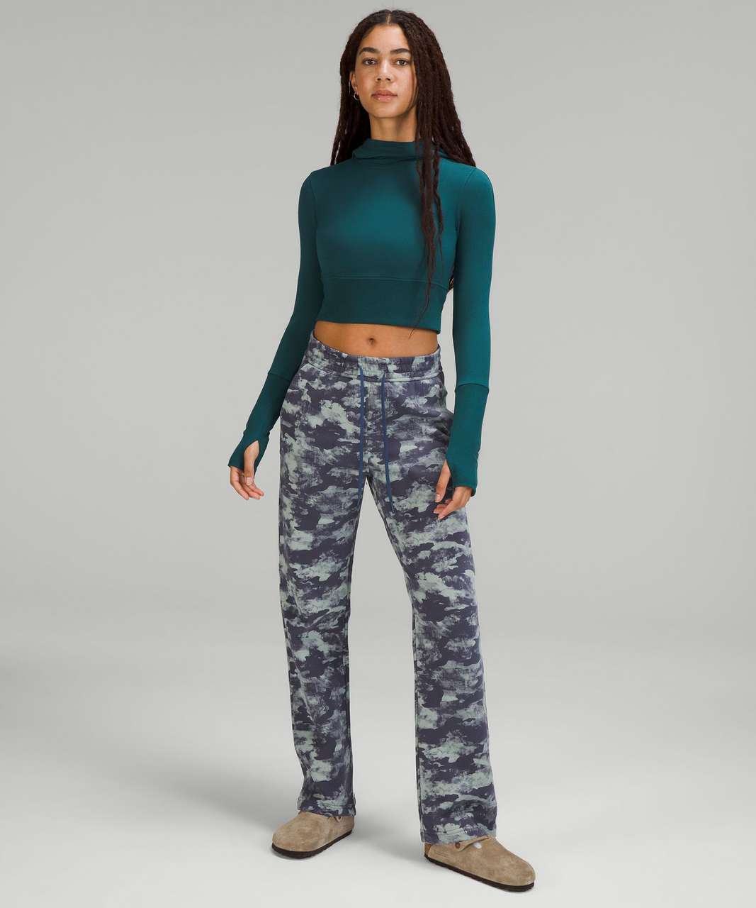 Lululemon Loungeful Straight-Leg Jogger - Heritage Camo Wash WP Blue Multi