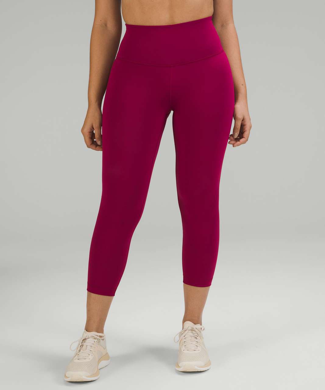 Lululemon Wunder Train Contour Fit High-Rise Crop 23" - Pomegranate