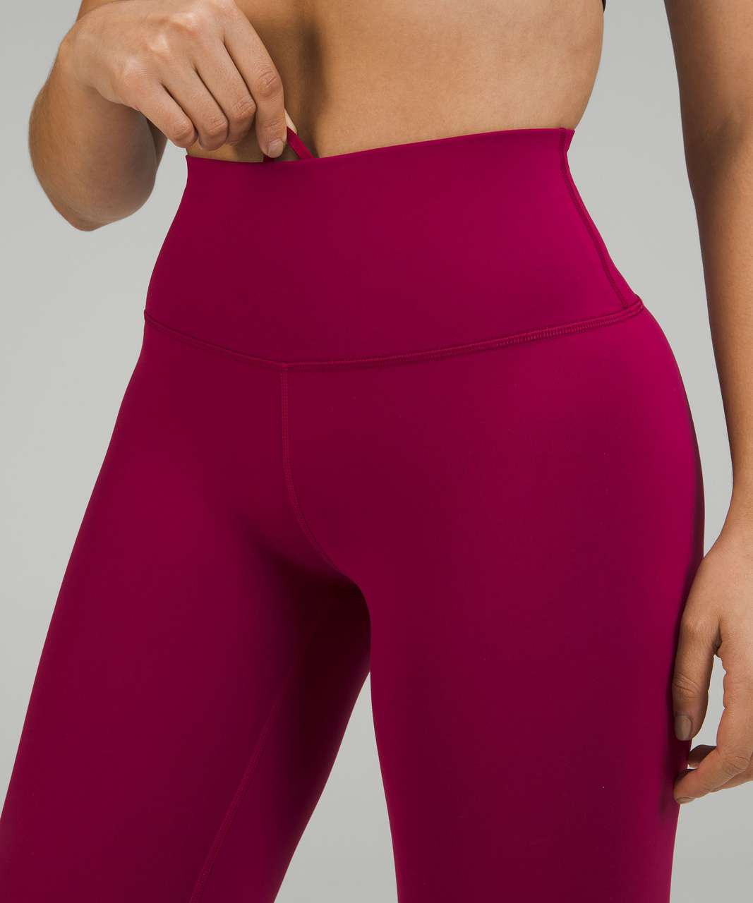 Lululemon Wunder Train Contour Fit High-Rise Crop 23" - Pomegranate