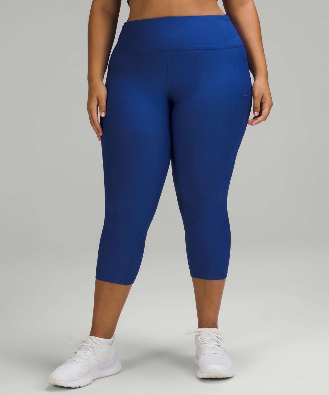 Lululemon Fast and Free High-Rise Crop 23 - Symphony Blue - lulu fanatics