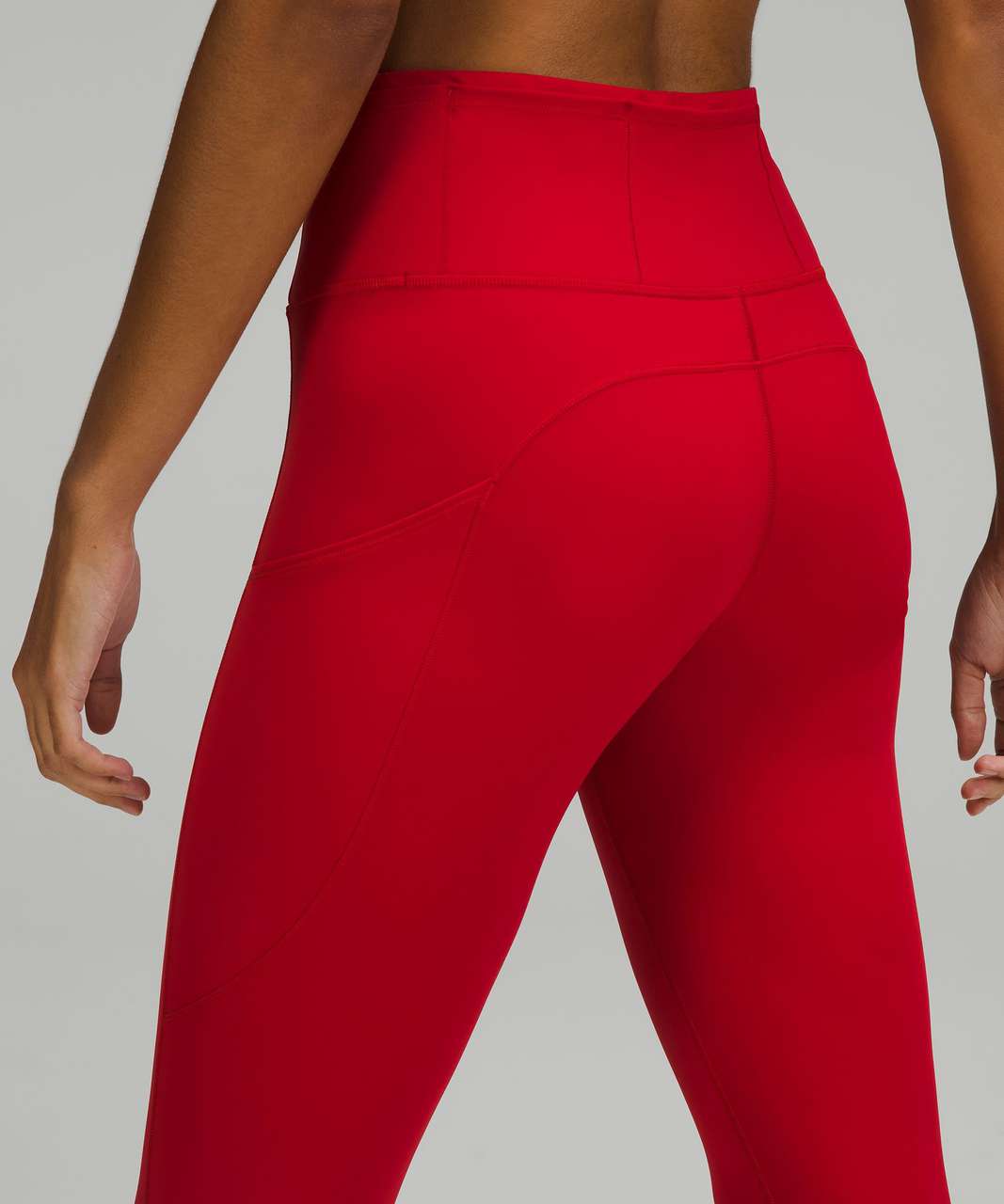 Lululemon Fast and Free High-Rise Crop 23" *Brushed Nulux - Dark Red