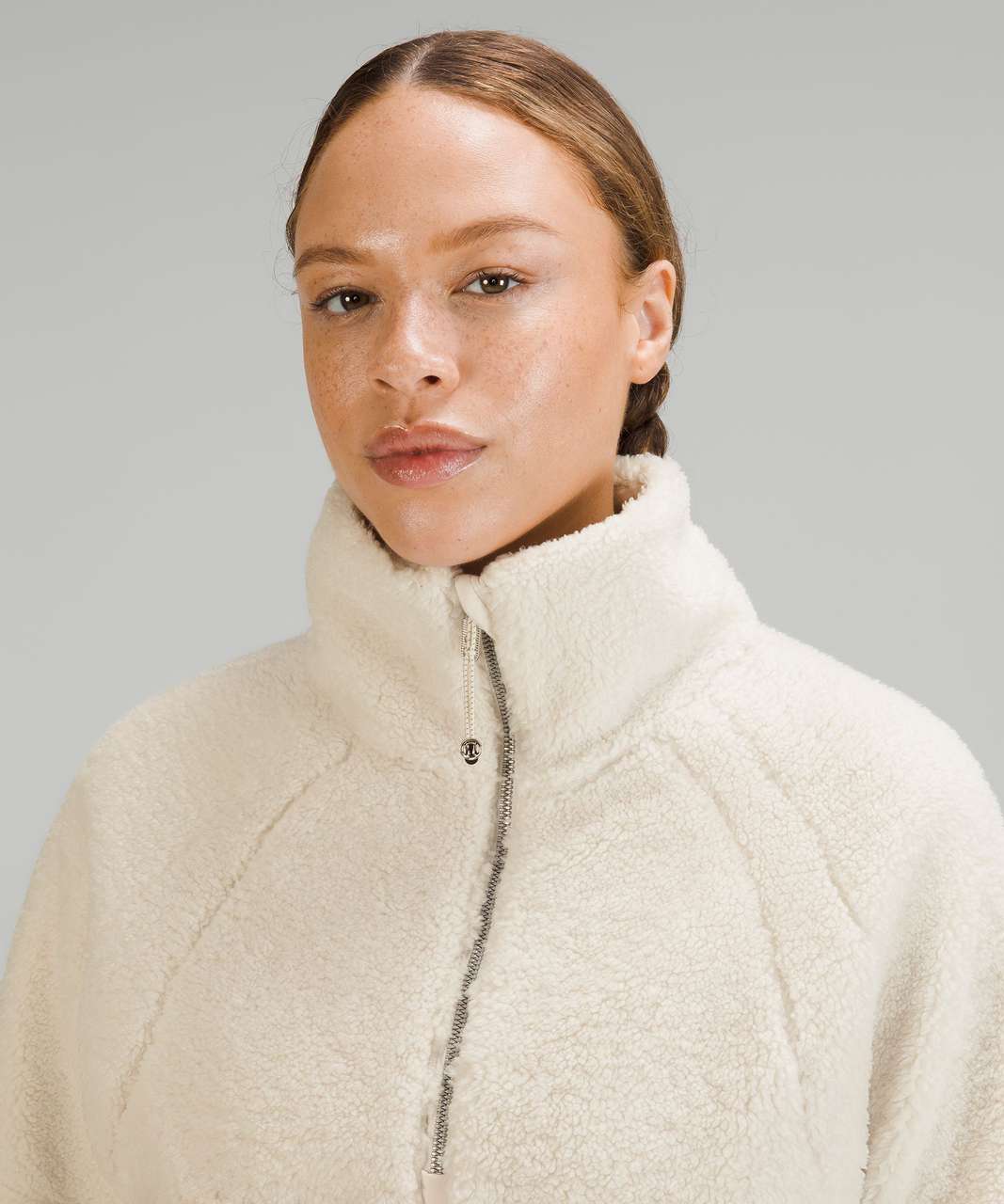 Lululemon Scuba Oversized Fleece Funnel Neck - White Opal - lulu