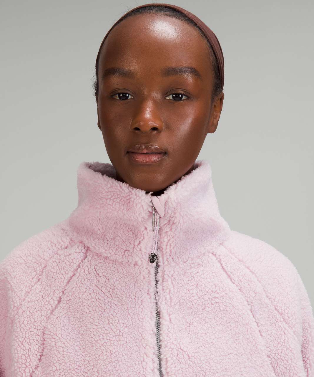 Lululemon Cinchable Fleece Zip-Up - Pink Peony - lulu fanatics