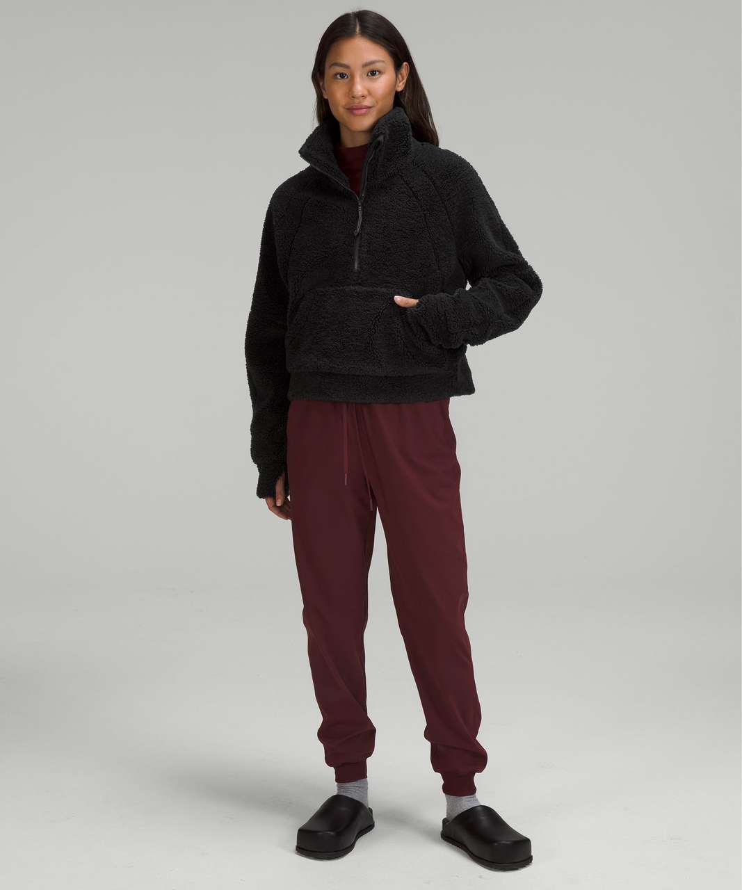 LULULEMON SCUBA OVERSIZED fleece funnel-neck half zip size XS/S (NWT)  $95.00 - PicClick