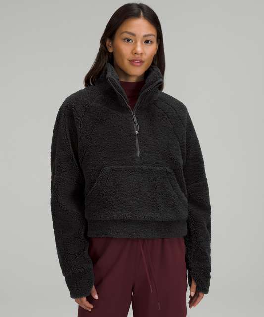 Lululemon Scuba Oversized Fleece Funnel Neck *Jacquard - Liquidize Camo  Jacquard Dark Carbon Black - lulu fanatics