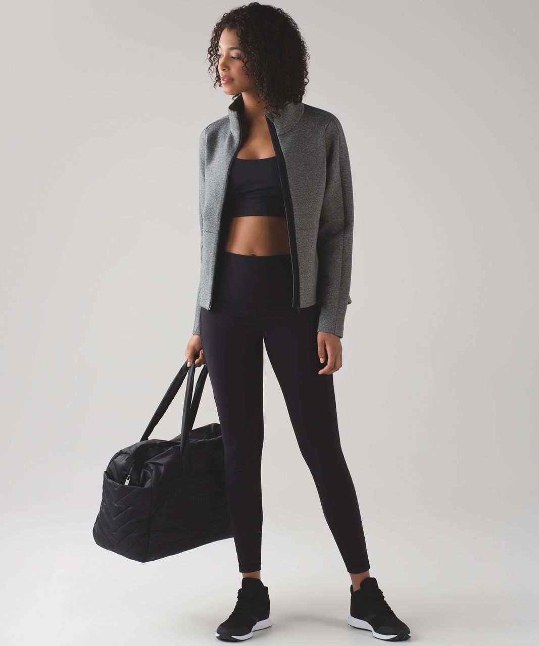 Lululemon Going Places Jacket - Heathered Speckled Black / Black