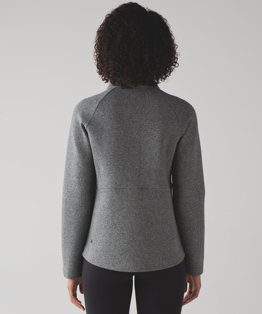 Lululemon Split Pullover - Heathered Speckled Black / Black - lulu