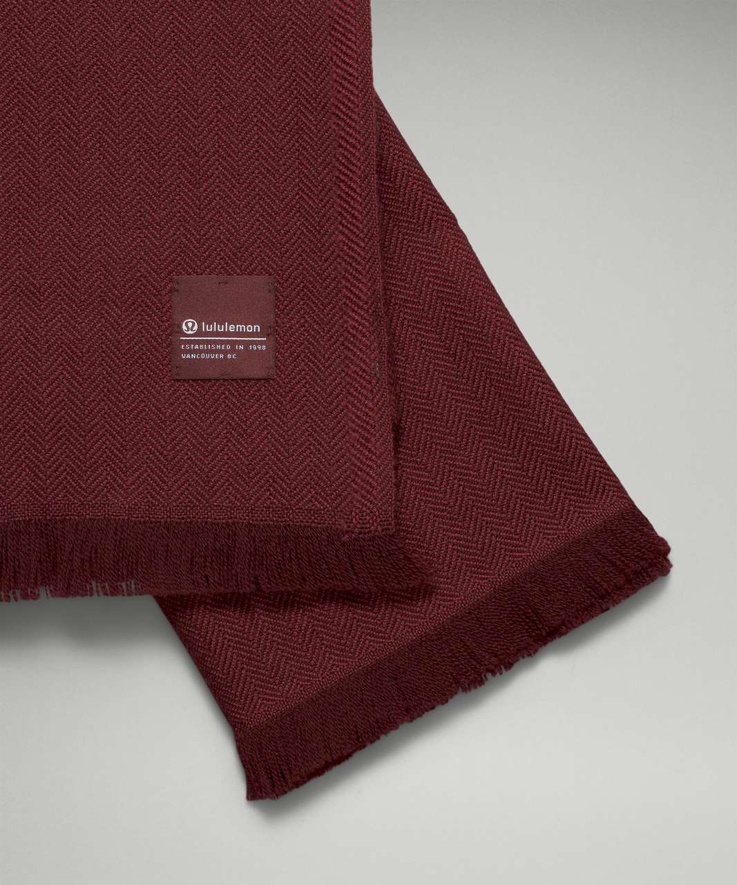 Lululemon Wool Blanket Scarf - Red Merlot / Mulled Wine - lulu fanatics