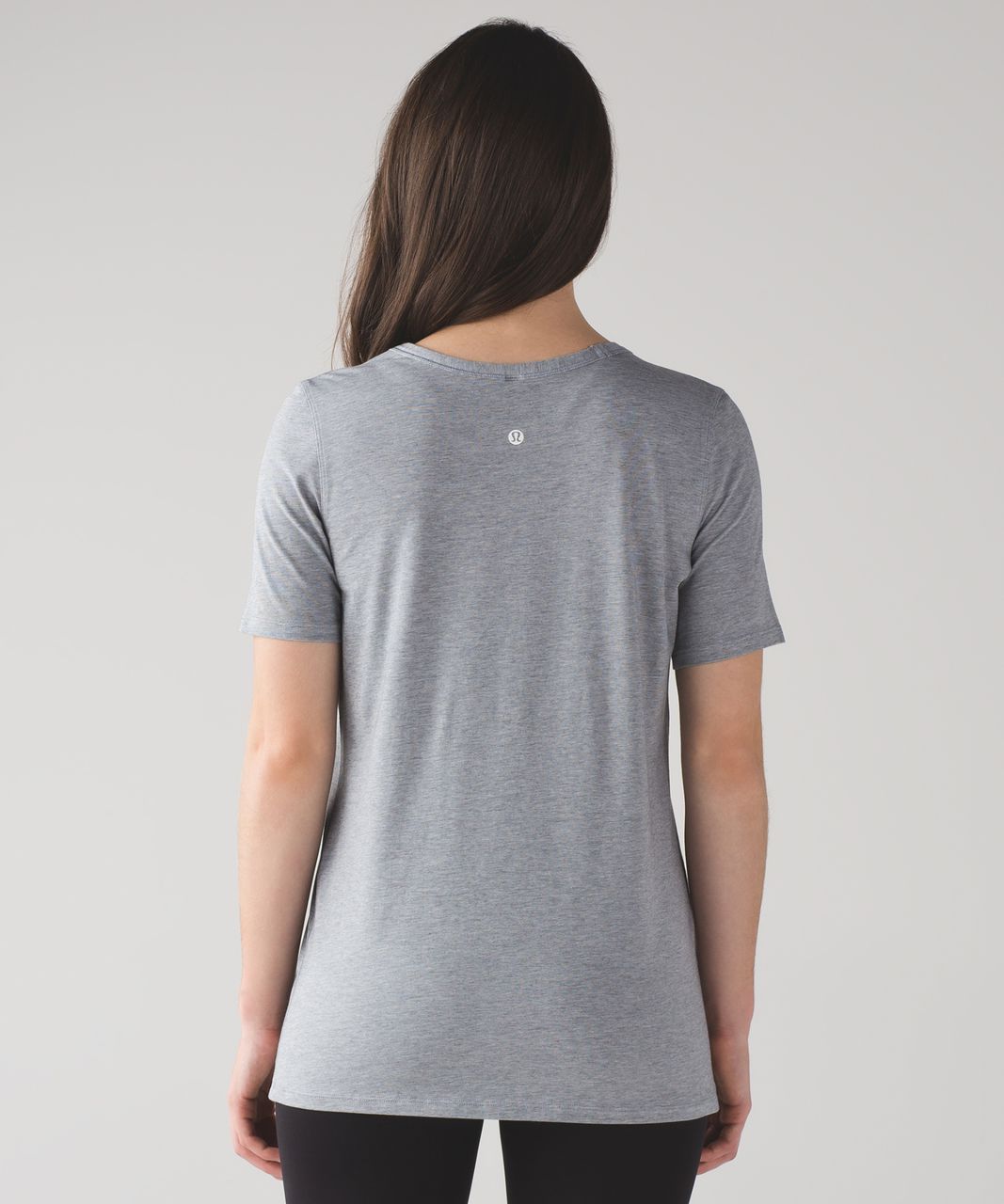 Lululemon Love Tee Crew II - Mini Stripe Heathered Arctic Grey White