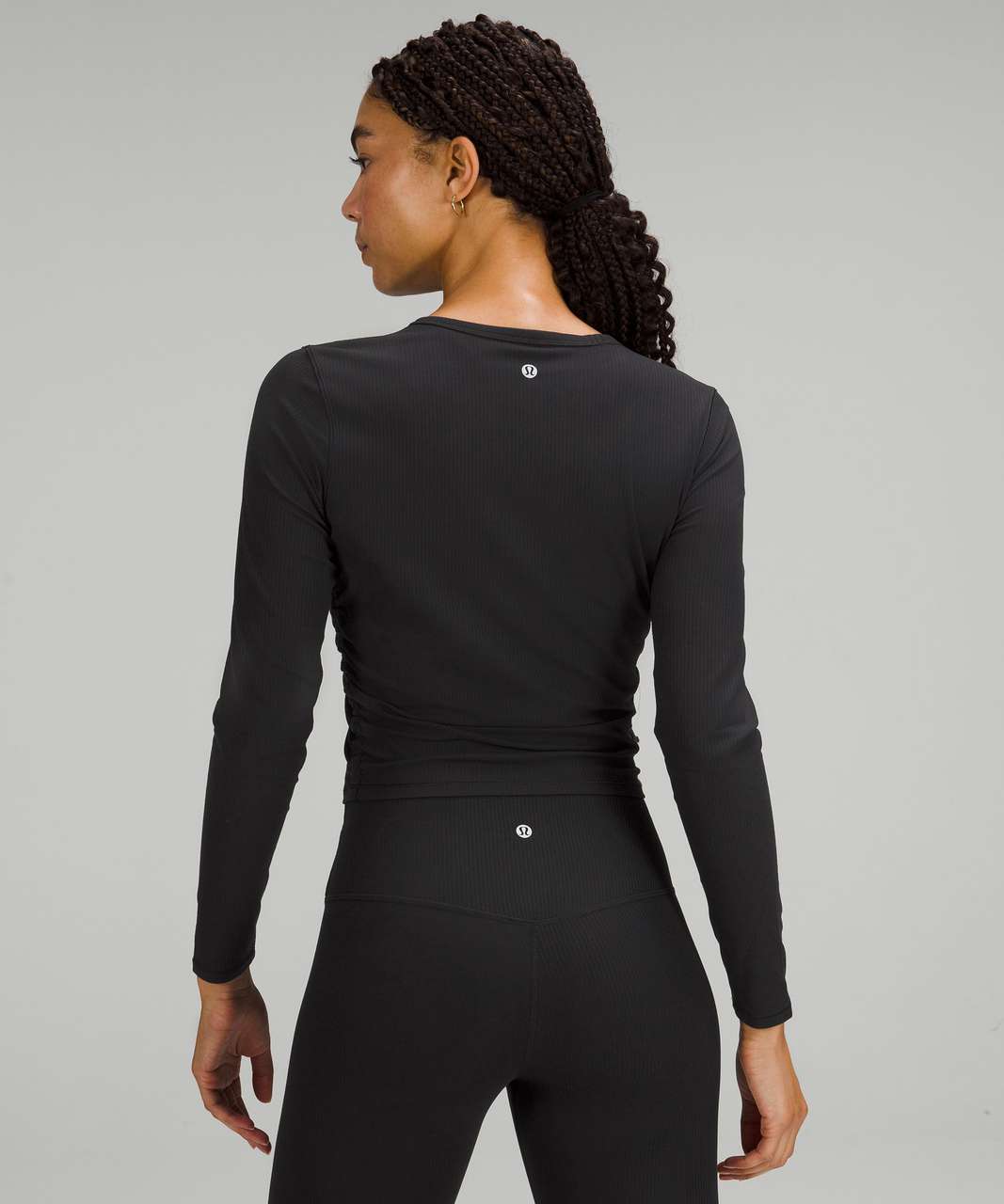 Lululemon All It Takes Long Sleeve Shirt *Ribbed Nulu - Black