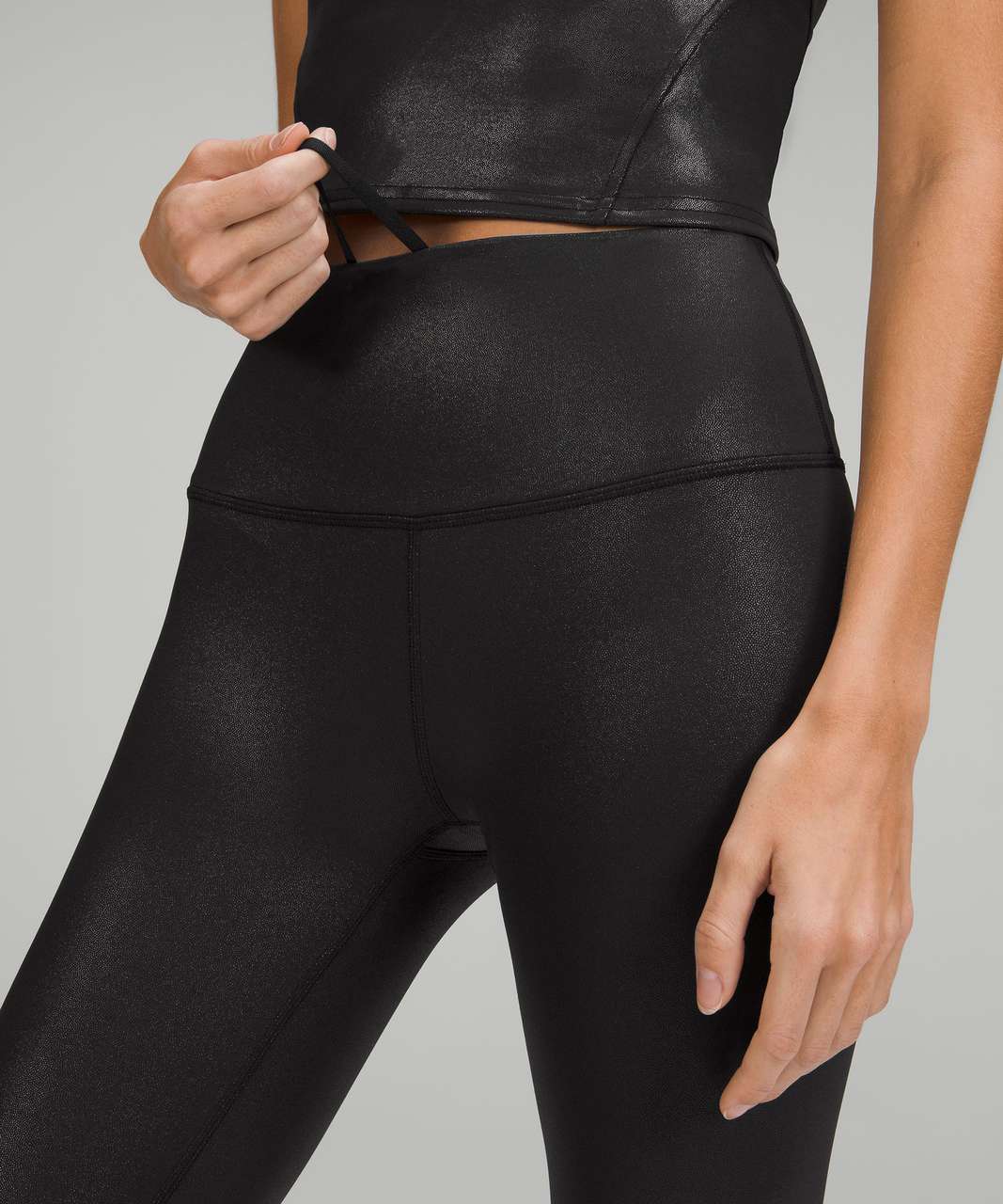 Lululemon Wunder Train High-Rise Tight 25" *Foil - Radiate Foil Print Black