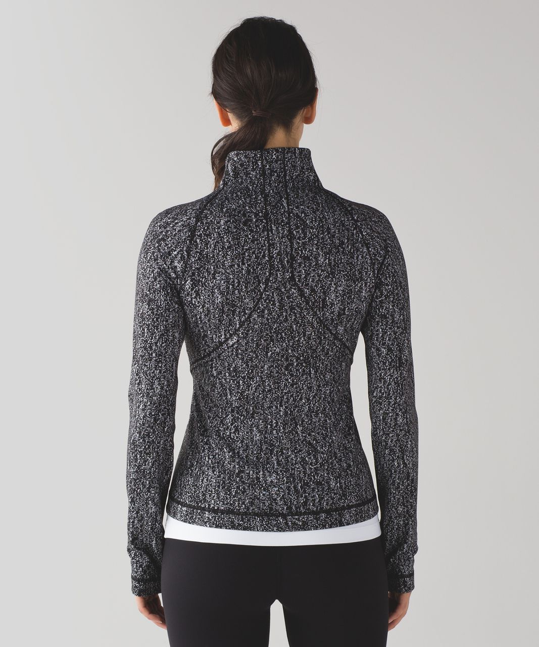 Lululemon Lightly Jacket - Luon Suited Jacquard Black White