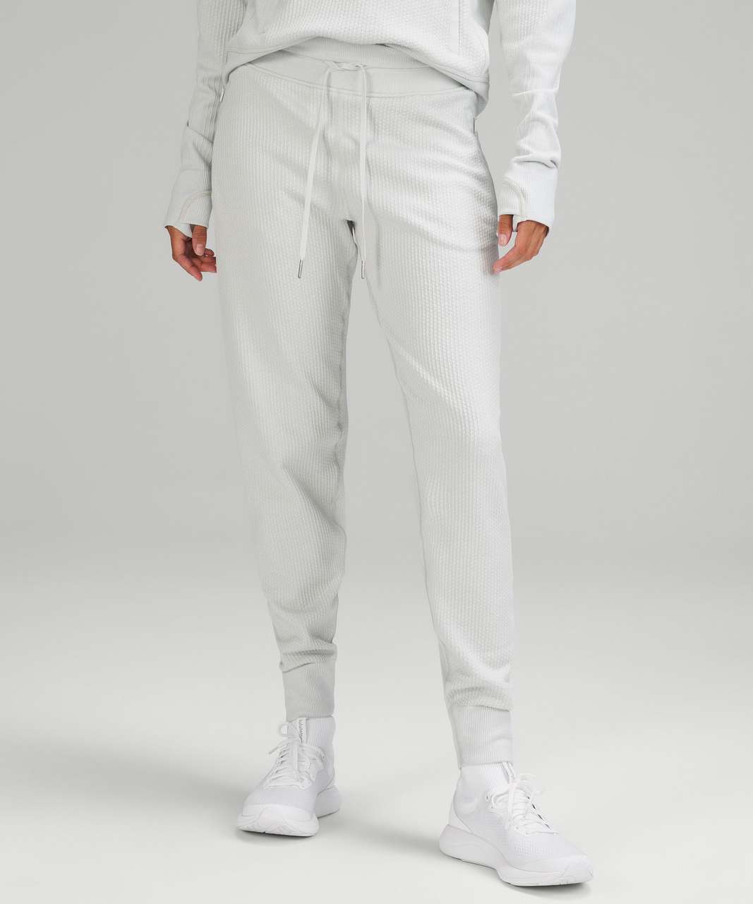 Lululemon Engineered Warmth Relaxed Fit Jogger - Vapor / White - lulu  fanatics